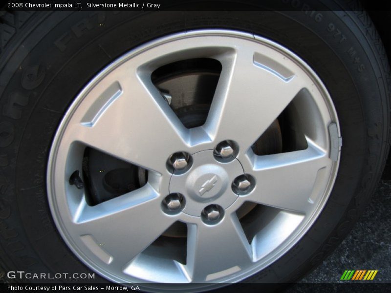 Silverstone Metallic / Gray 2008 Chevrolet Impala LT