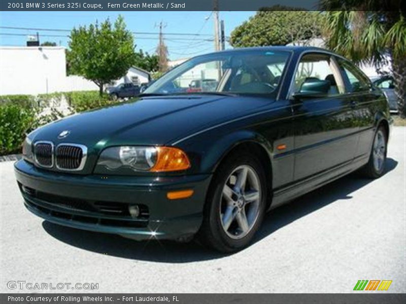 Fern Green Metallic / Sand 2001 BMW 3 Series 325i Coupe