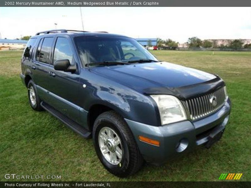 Medium Wedgewood Blue Metallic / Dark Graphite 2002 Mercury Mountaineer AWD