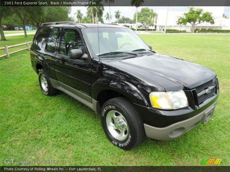 Black / Medium Prairie Tan 2001 Ford Explorer Sport