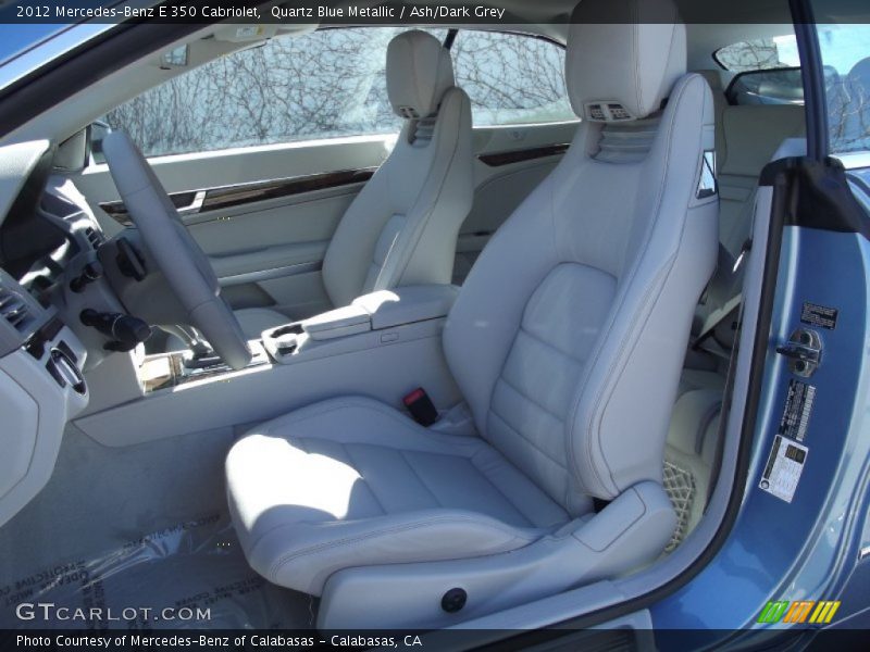 Quartz Blue Metallic / Ash/Dark Grey 2012 Mercedes-Benz E 350 Cabriolet
