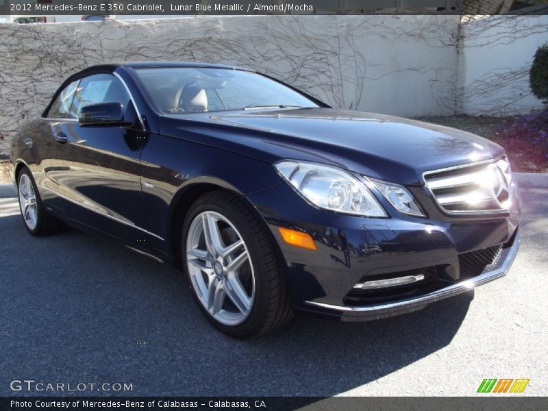 Lunar Blue Metallic / Almond/Mocha 2012 Mercedes-Benz E 350 Cabriolet