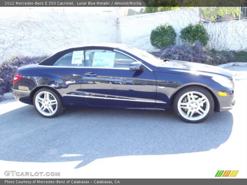 Lunar Blue Metallic / Almond/Mocha 2012 Mercedes-Benz E 350 Cabriolet
