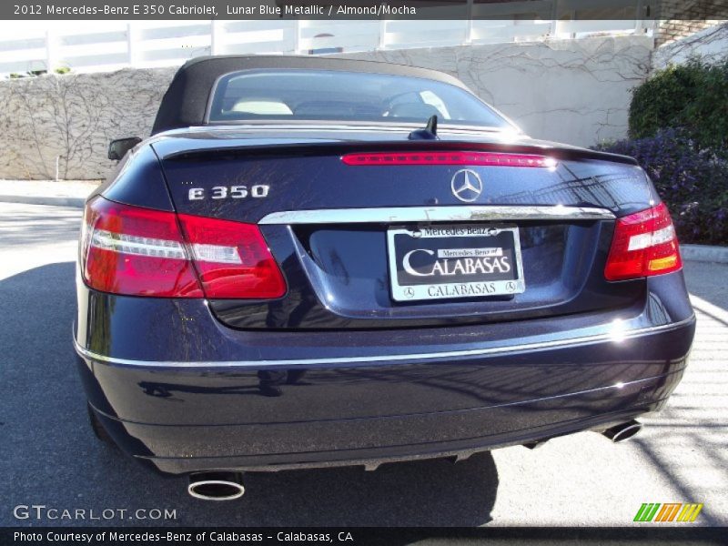 Lunar Blue Metallic / Almond/Mocha 2012 Mercedes-Benz E 350 Cabriolet
