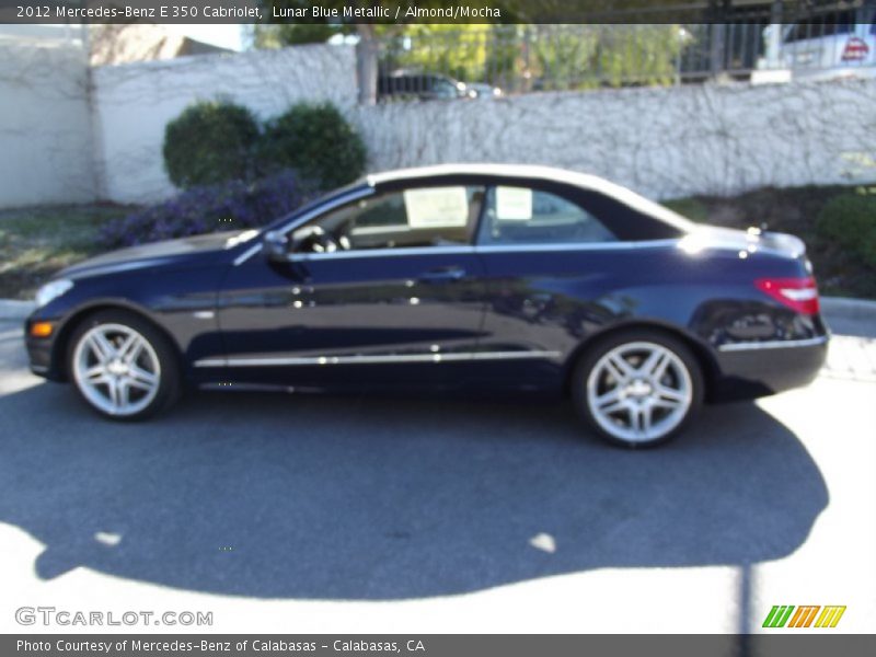 Lunar Blue Metallic / Almond/Mocha 2012 Mercedes-Benz E 350 Cabriolet