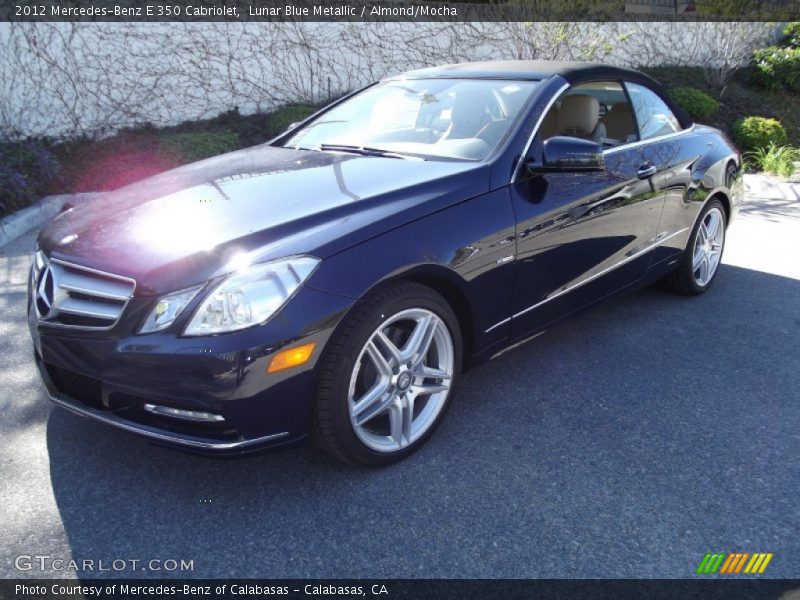 Lunar Blue Metallic / Almond/Mocha 2012 Mercedes-Benz E 350 Cabriolet