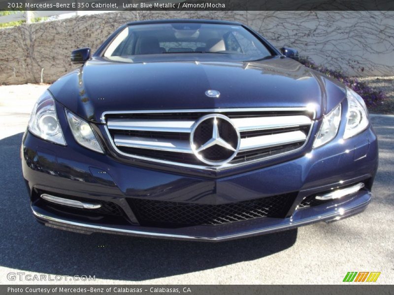 Lunar Blue Metallic / Almond/Mocha 2012 Mercedes-Benz E 350 Cabriolet