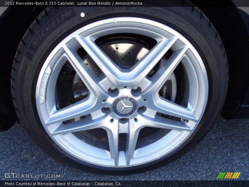 Lunar Blue Metallic / Almond/Mocha 2012 Mercedes-Benz E 350 Cabriolet