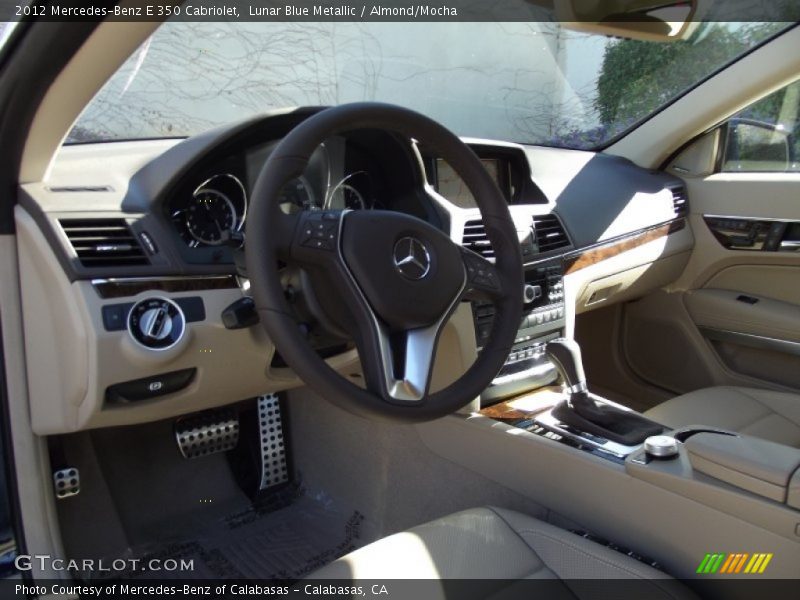 Lunar Blue Metallic / Almond/Mocha 2012 Mercedes-Benz E 350 Cabriolet