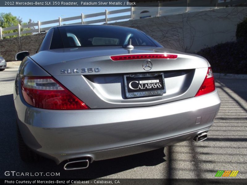 Paladium Silver Metallic / Black 2012 Mercedes-Benz SLK 350 Roadster