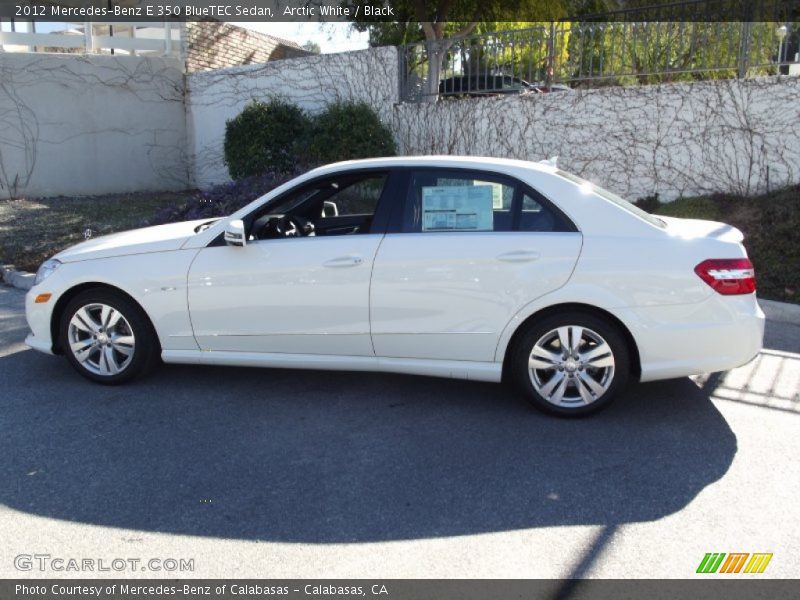 Arctic White / Black 2012 Mercedes-Benz E 350 BlueTEC Sedan