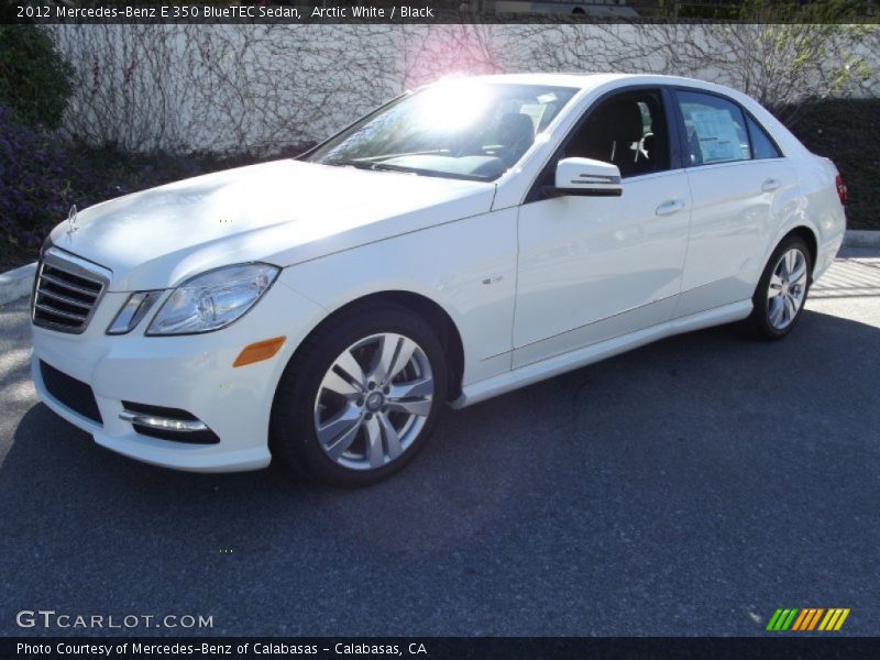 Arctic White / Black 2012 Mercedes-Benz E 350 BlueTEC Sedan