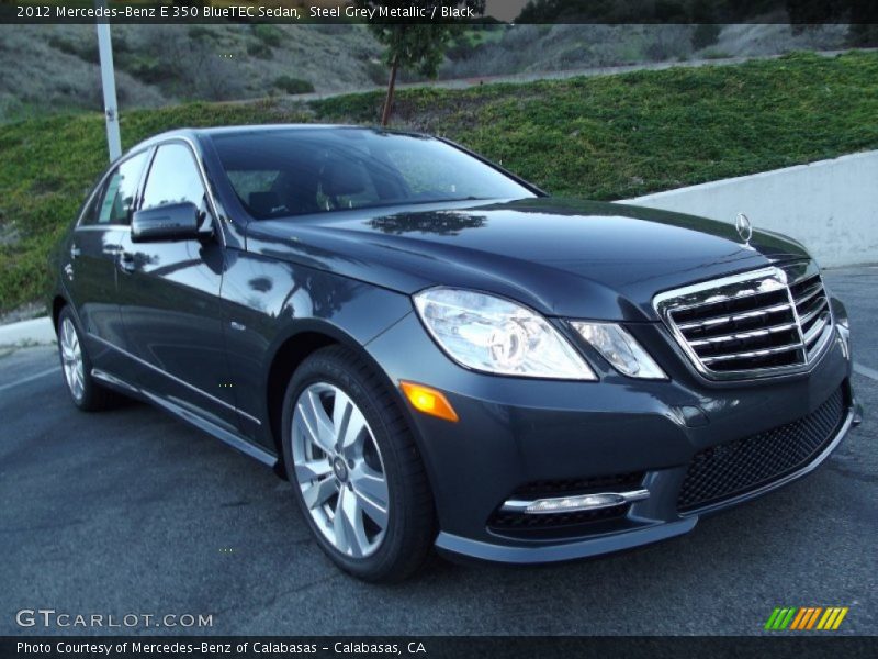 Steel Grey Metallic / Black 2012 Mercedes-Benz E 350 BlueTEC Sedan