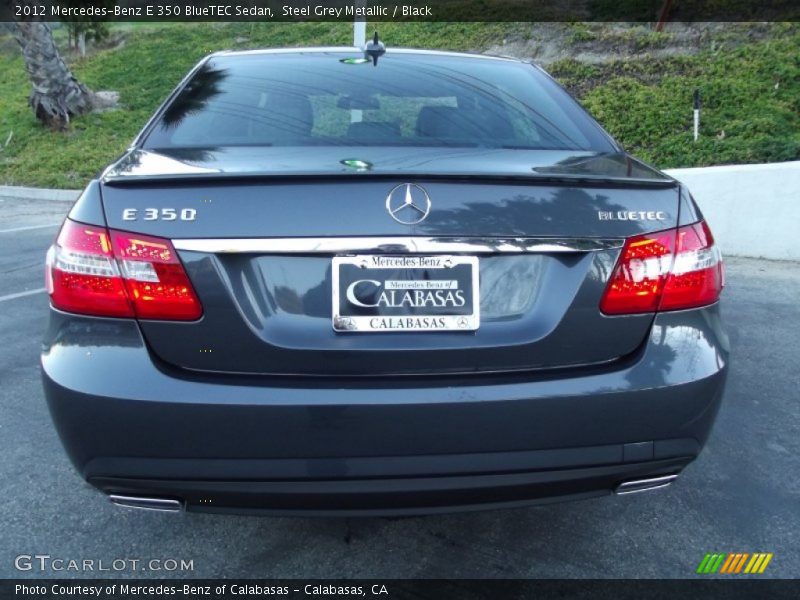 Steel Grey Metallic / Black 2012 Mercedes-Benz E 350 BlueTEC Sedan