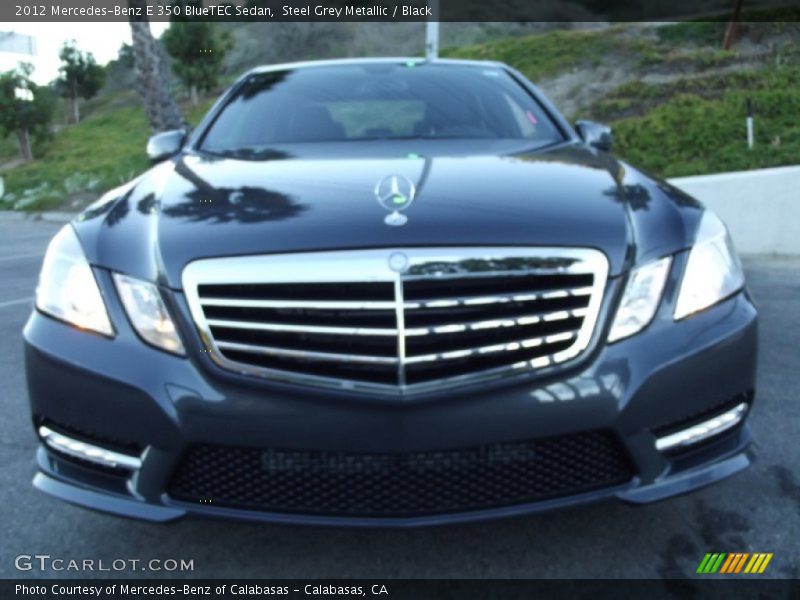 Steel Grey Metallic / Black 2012 Mercedes-Benz E 350 BlueTEC Sedan