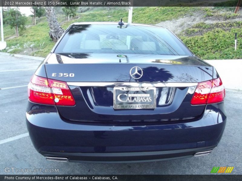 Lunar Blue Metallic / Almond/Black 2012 Mercedes-Benz E 350 Sedan