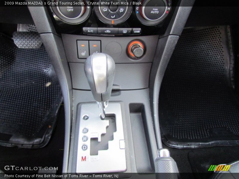 Crystal White Pearl Mica / Black 2009 Mazda MAZDA3 s Grand Touring Sedan