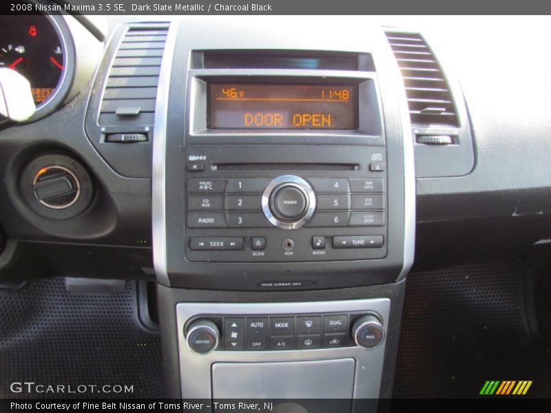 Dark Slate Metallic / Charcoal Black 2008 Nissan Maxima 3.5 SE