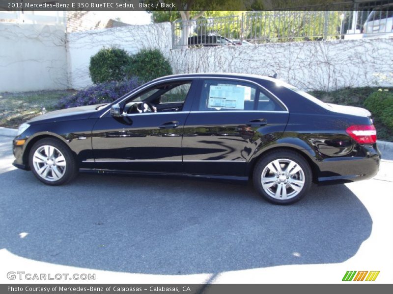 Black / Black 2012 Mercedes-Benz E 350 BlueTEC Sedan