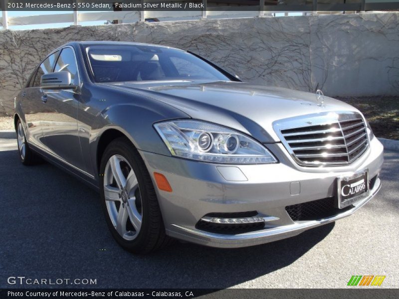 Paladium Silver Metallic / Black 2012 Mercedes-Benz S 550 Sedan