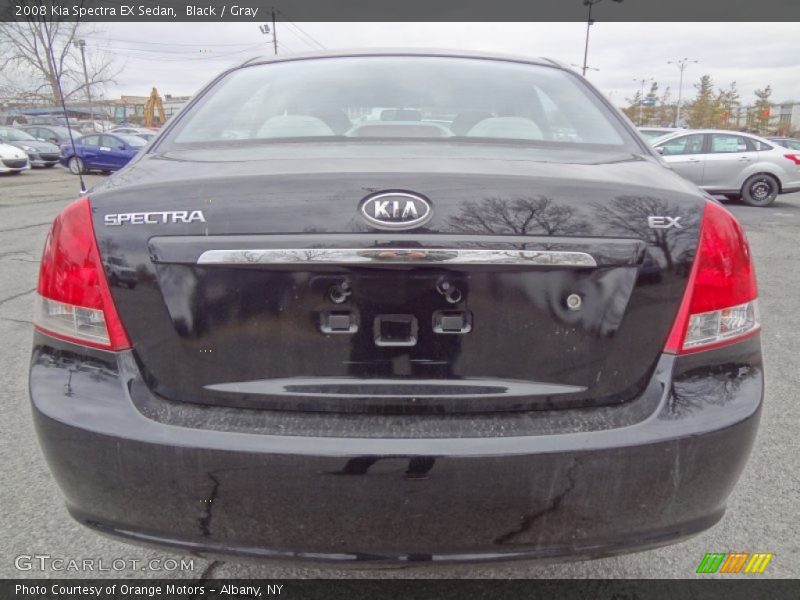 Black / Gray 2008 Kia Spectra EX Sedan