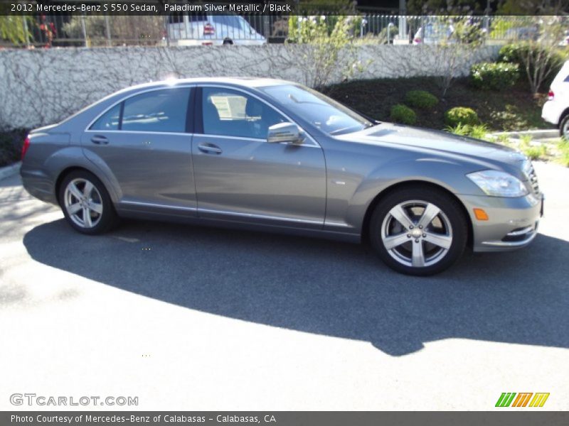Paladium Silver Metallic / Black 2012 Mercedes-Benz S 550 Sedan