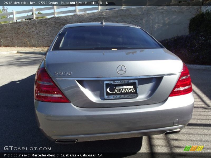 Paladium Silver Metallic / Black 2012 Mercedes-Benz S 550 Sedan