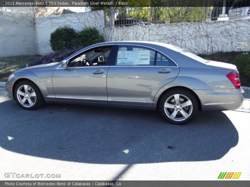 Paladium Silver Metallic / Black 2012 Mercedes-Benz S 550 Sedan