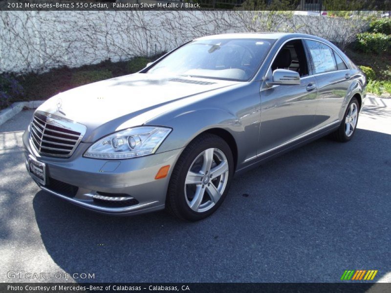 Paladium Silver Metallic / Black 2012 Mercedes-Benz S 550 Sedan