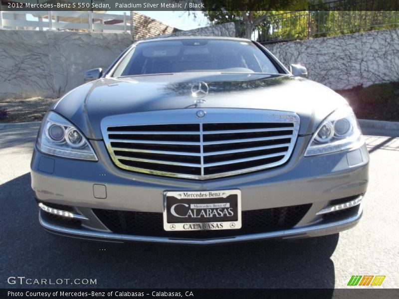 Paladium Silver Metallic / Black 2012 Mercedes-Benz S 550 Sedan