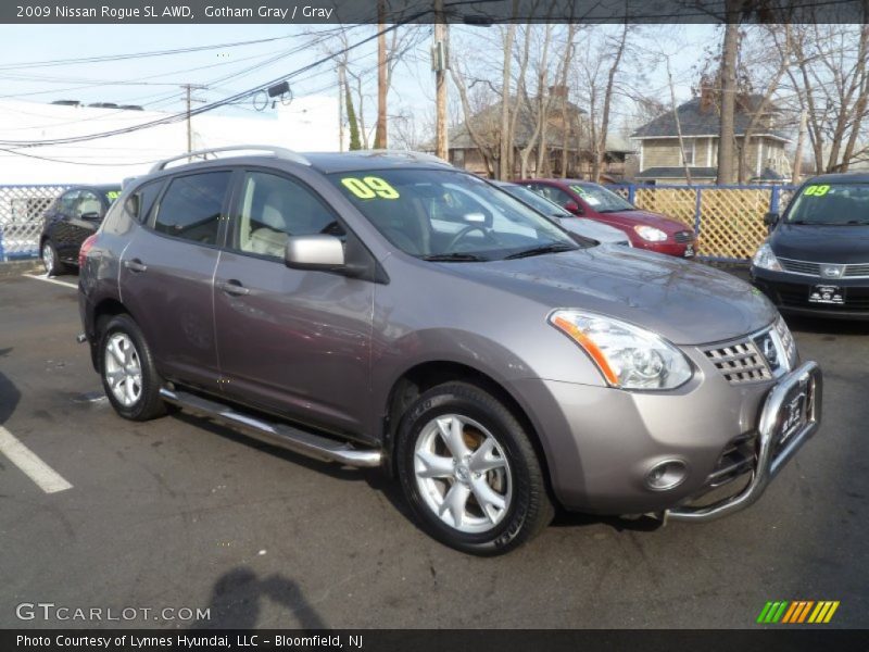Gotham Gray / Gray 2009 Nissan Rogue SL AWD