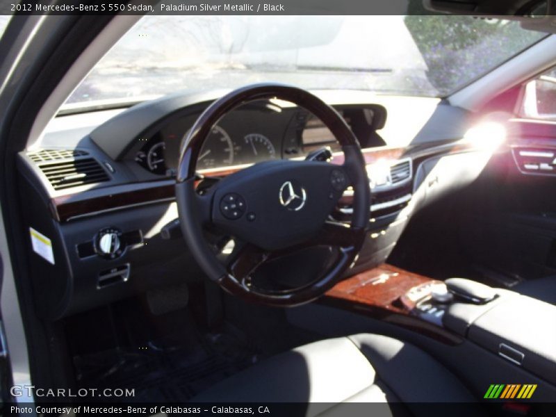Paladium Silver Metallic / Black 2012 Mercedes-Benz S 550 Sedan