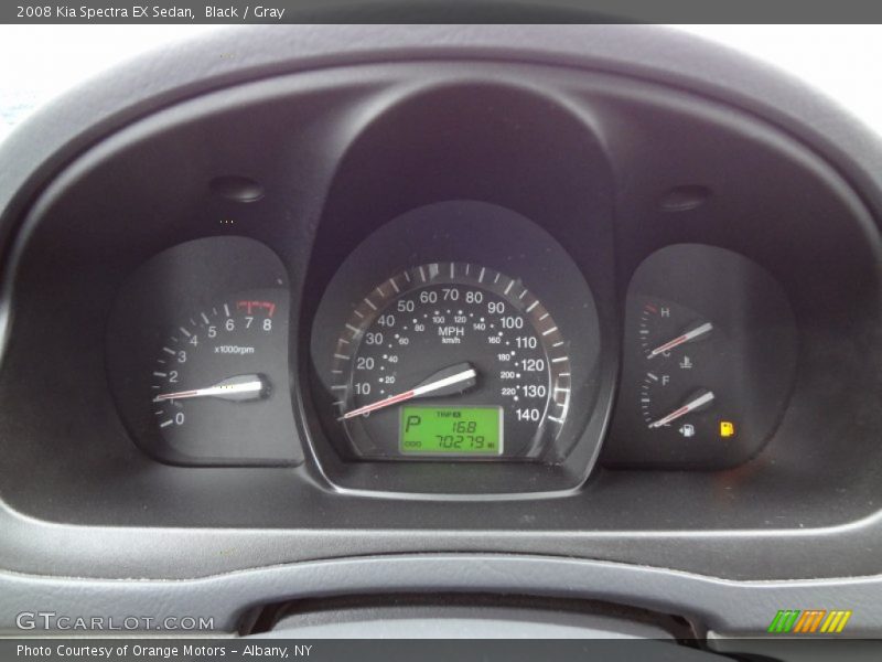  2008 Spectra EX Sedan EX Sedan Gauges