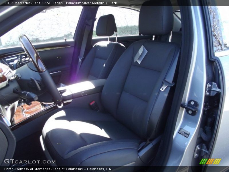 Paladium Silver Metallic / Black 2012 Mercedes-Benz S 550 Sedan