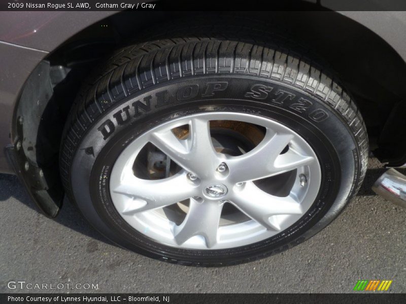 Gotham Gray / Gray 2009 Nissan Rogue SL AWD