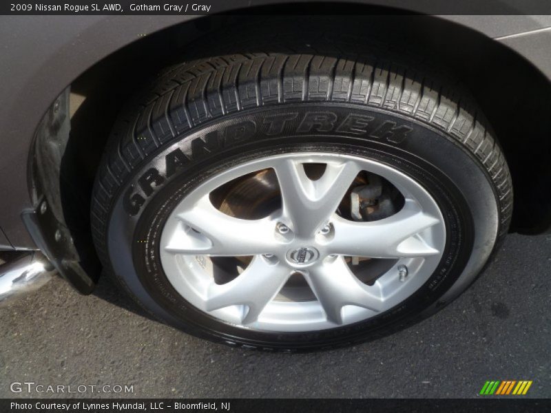 Gotham Gray / Gray 2009 Nissan Rogue SL AWD