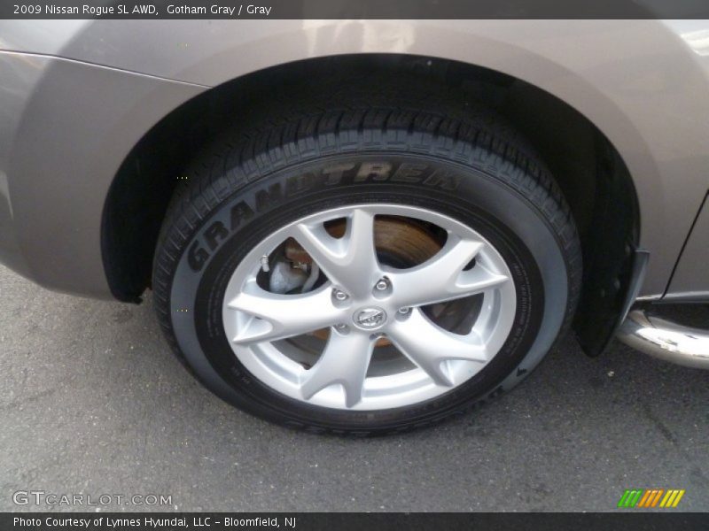 Gotham Gray / Gray 2009 Nissan Rogue SL AWD