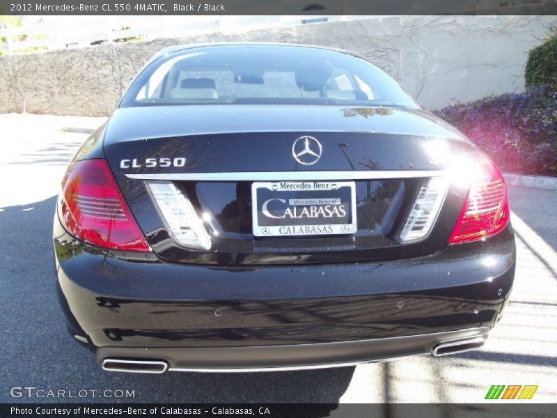 Black / Black 2012 Mercedes-Benz CL 550 4MATIC