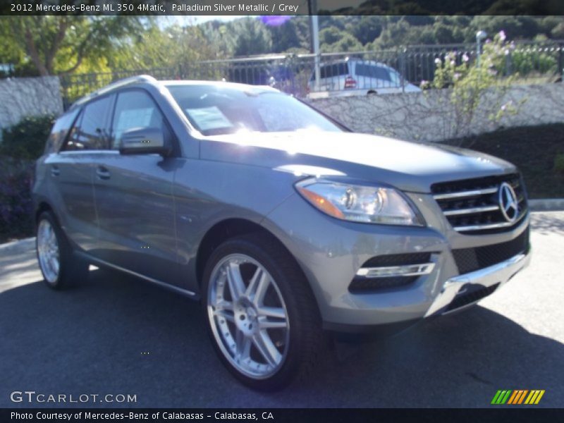 Palladium Silver Metallic / Grey 2012 Mercedes-Benz ML 350 4Matic