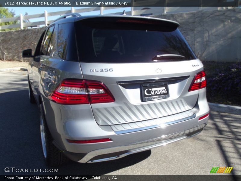 Palladium Silver Metallic / Grey 2012 Mercedes-Benz ML 350 4Matic