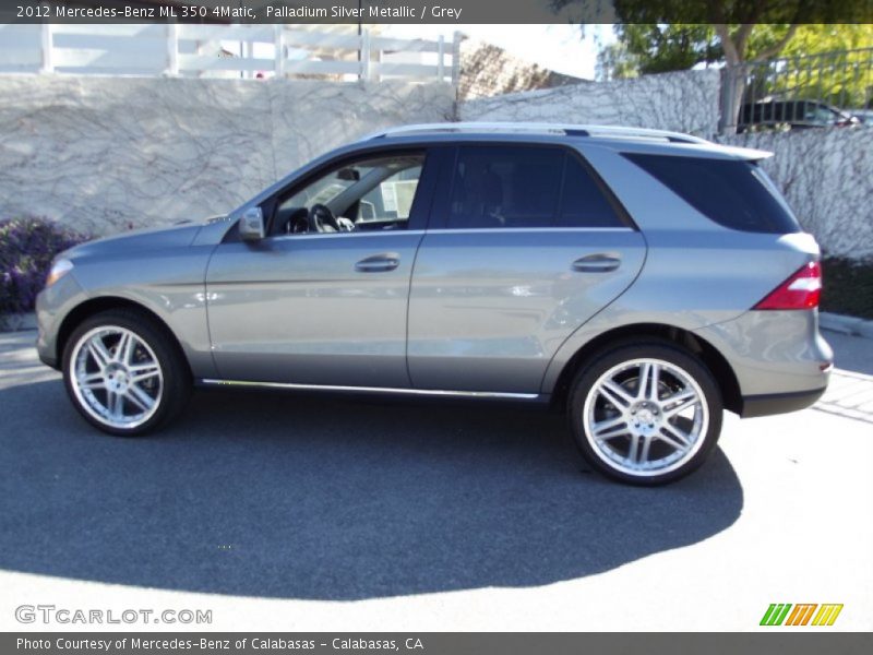 Palladium Silver Metallic / Grey 2012 Mercedes-Benz ML 350 4Matic