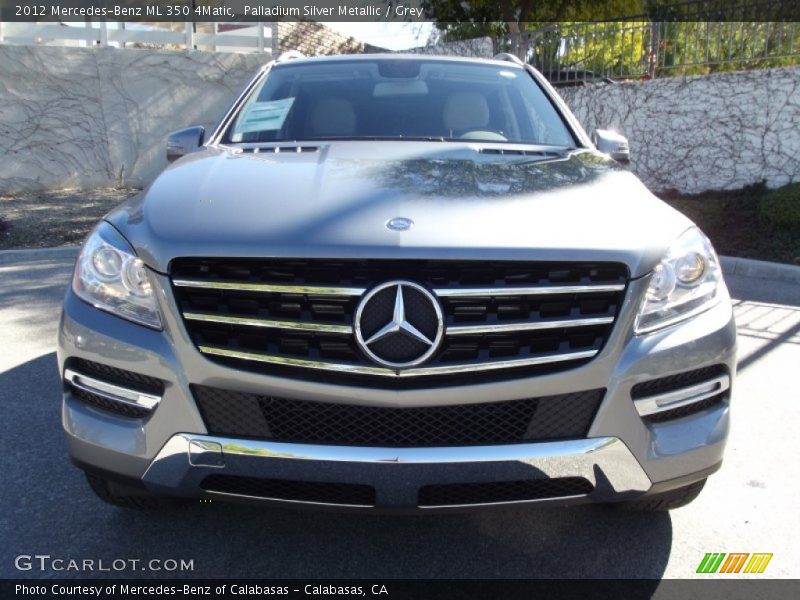 Palladium Silver Metallic / Grey 2012 Mercedes-Benz ML 350 4Matic