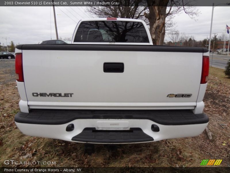 Summit White / Medium Gray 2003 Chevrolet S10 LS Extended Cab