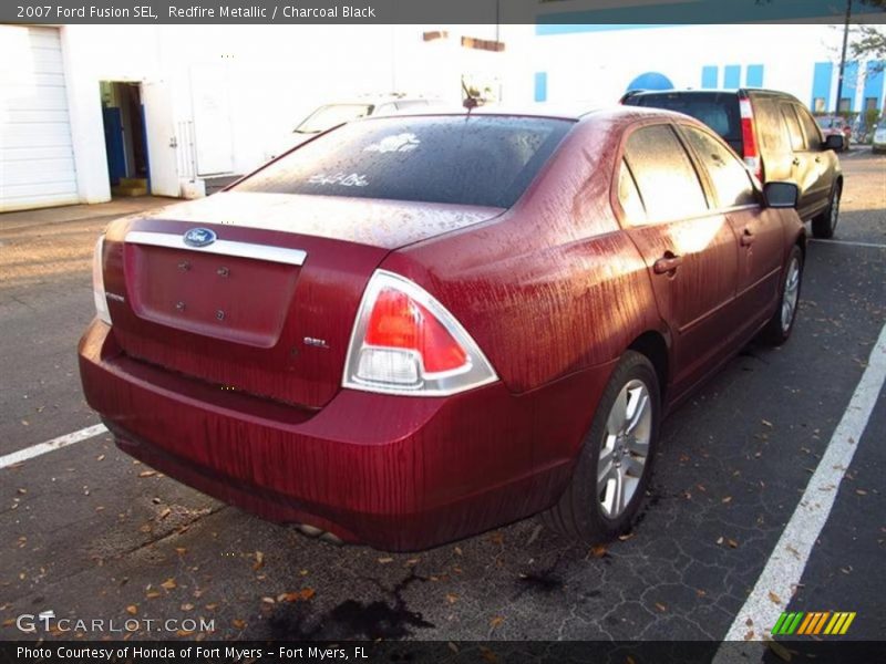 Redfire Metallic / Charcoal Black 2007 Ford Fusion SEL