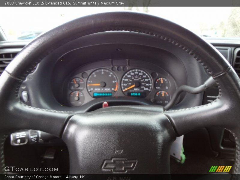 Summit White / Medium Gray 2003 Chevrolet S10 LS Extended Cab