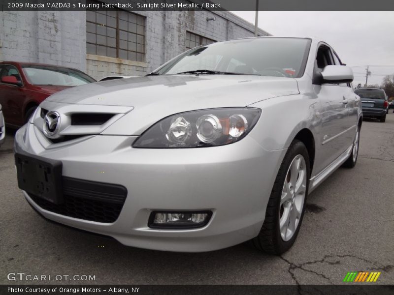 Sunlight Silver Metallic / Black 2009 Mazda MAZDA3 s Touring Hatchback