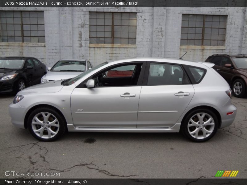 Sunlight Silver Metallic / Black 2009 Mazda MAZDA3 s Touring Hatchback