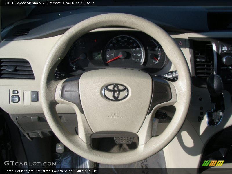 Predawn Gray Mica / Bisque 2011 Toyota Sienna V6