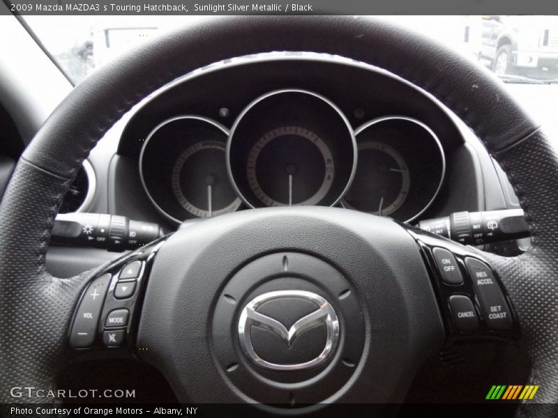 Sunlight Silver Metallic / Black 2009 Mazda MAZDA3 s Touring Hatchback
