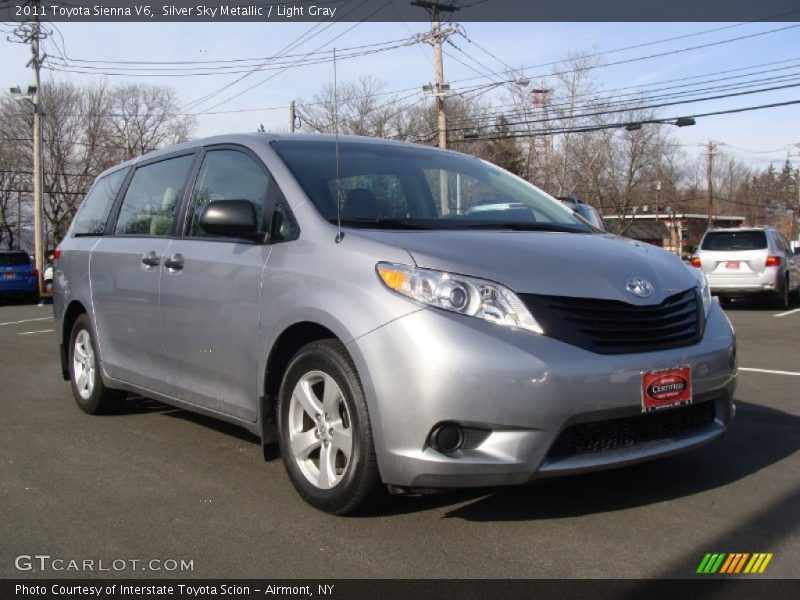 Silver Sky Metallic / Light Gray 2011 Toyota Sienna V6